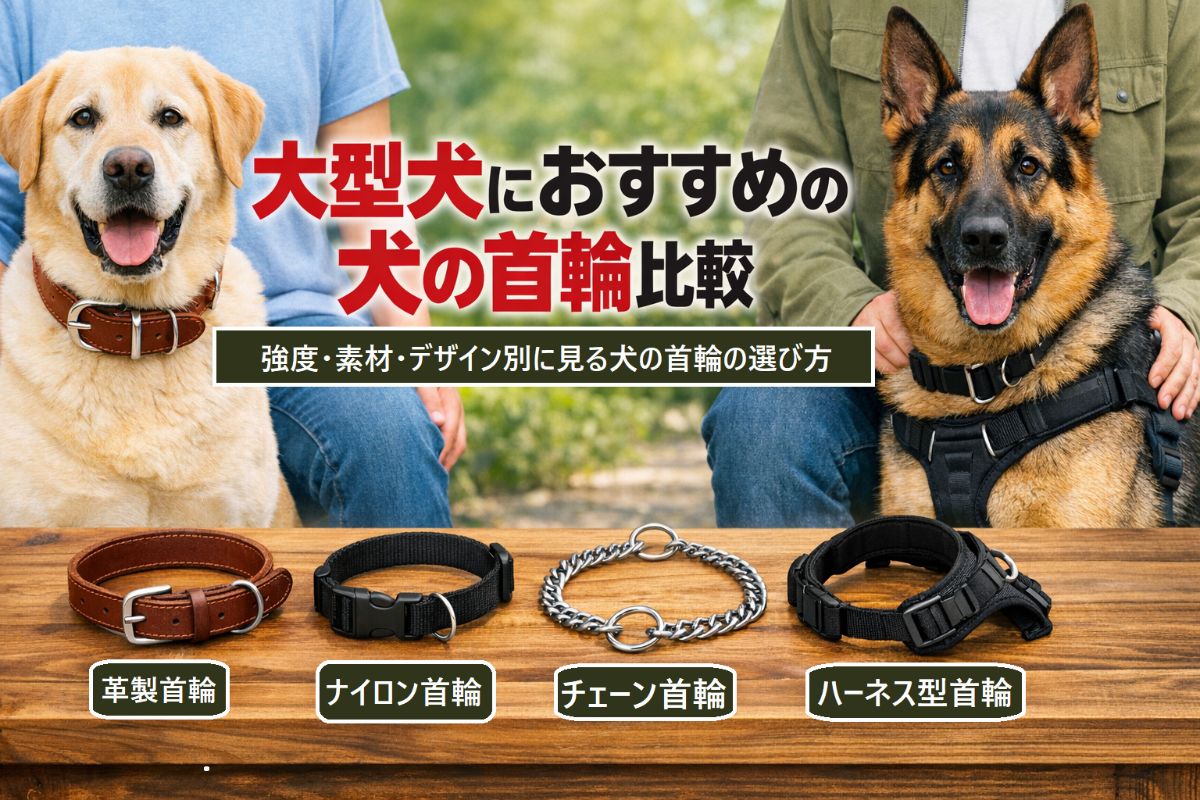 大型犬におすすめの犬の首輪の選び方を徹底比較