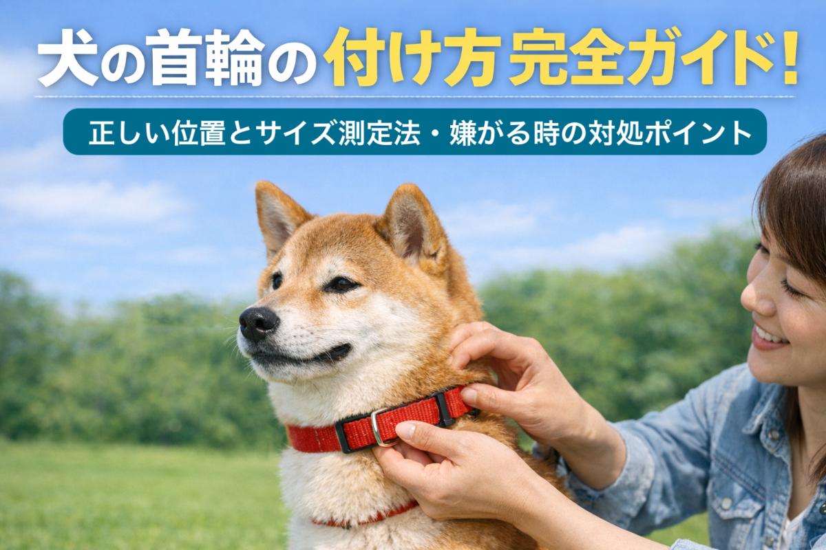 犬の首輪の付け方完全ガイド｜正しい位置とサイズ測定法・嫌がる時の対処ポイント