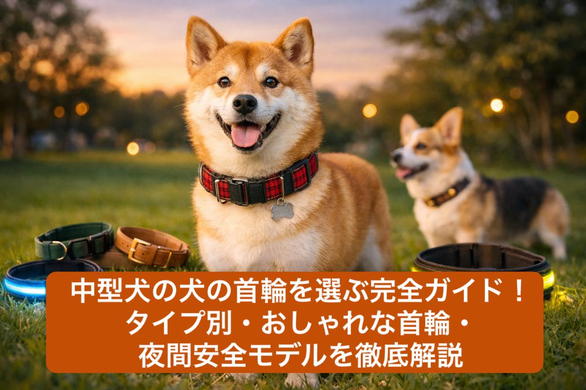 中型犬の犬の首輪を選ぶ完全ガイド！タイプ別・おしゃれな首輪・夜間安全モデルを徹底解説