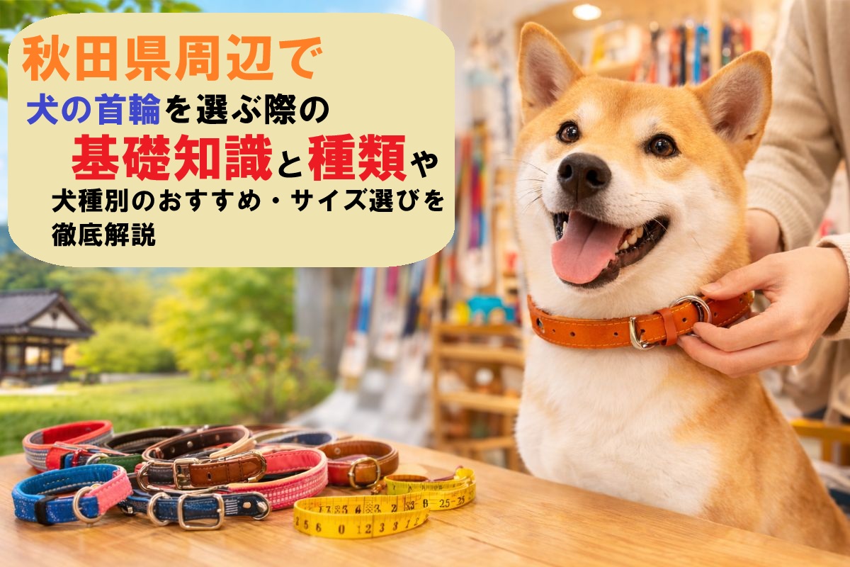 秋田県周辺で犬の首輪を選ぶ際の基礎知識と種類や犬種別のおすすめ・サイズ選びを徹底解説