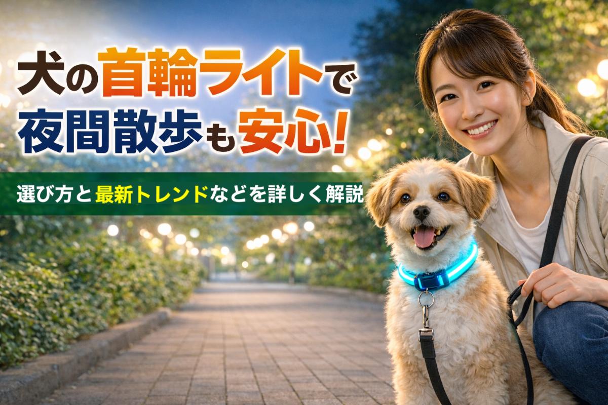 犬の首輪ライトで夜間散歩も安心！選び方と最新トレンドなどを詳しく解説