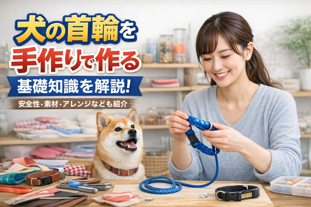 犬の首輪を手作りで作る基礎知識を解説！安全性・素材・アレンジなども紹介